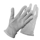 100-procentowe białe bawełniane rękawiczki, bardzo rozciągliwe, do miejsc wolnych od kurzu