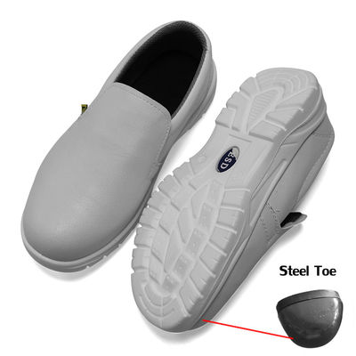 Cleanroom ESD Antystatyczne białe stalowe noski Oddychające buty ochronne ESD Antystatyczne buty