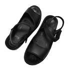 Antystatyczne czarne sandały ze skóry PU Cleanroom ESD