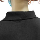 Unisex bawełniana, antystatyczna koszulka z włókna węglowego z klapą ESD