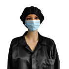 Czarna 4% z włókna węglowego Unisex bezpieczna odzież ESD antystatyczna z czapką