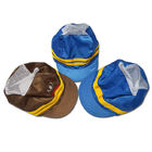 Brązowa czapka antystatyczna OEM ESD 99% poliester 1% włókno węglowe