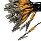 Czarny żółty kabel uziemiający ESD o długości 1,8 m do antystatyki w pomieszczeniach czystych