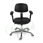 Krzesło biurowe z podłokietnikiem ESD Antystatyczna pianka Obrotowa 360 stopni