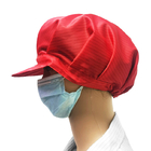 Antystatyczna czapka ESD 99% poliester 1% włókno węglowe do warsztatów przemysłowych