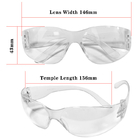 Przezroczyste plastikowe okulary ochronne ESD Odporna na uderzenia ochrona oczu