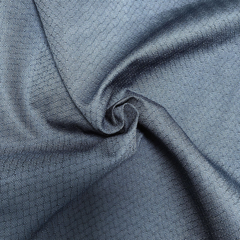 6 mm Diamentowa Navy Blue Płytkowa tkanina antystatyczna do płaszcza ESD i koszulki polo